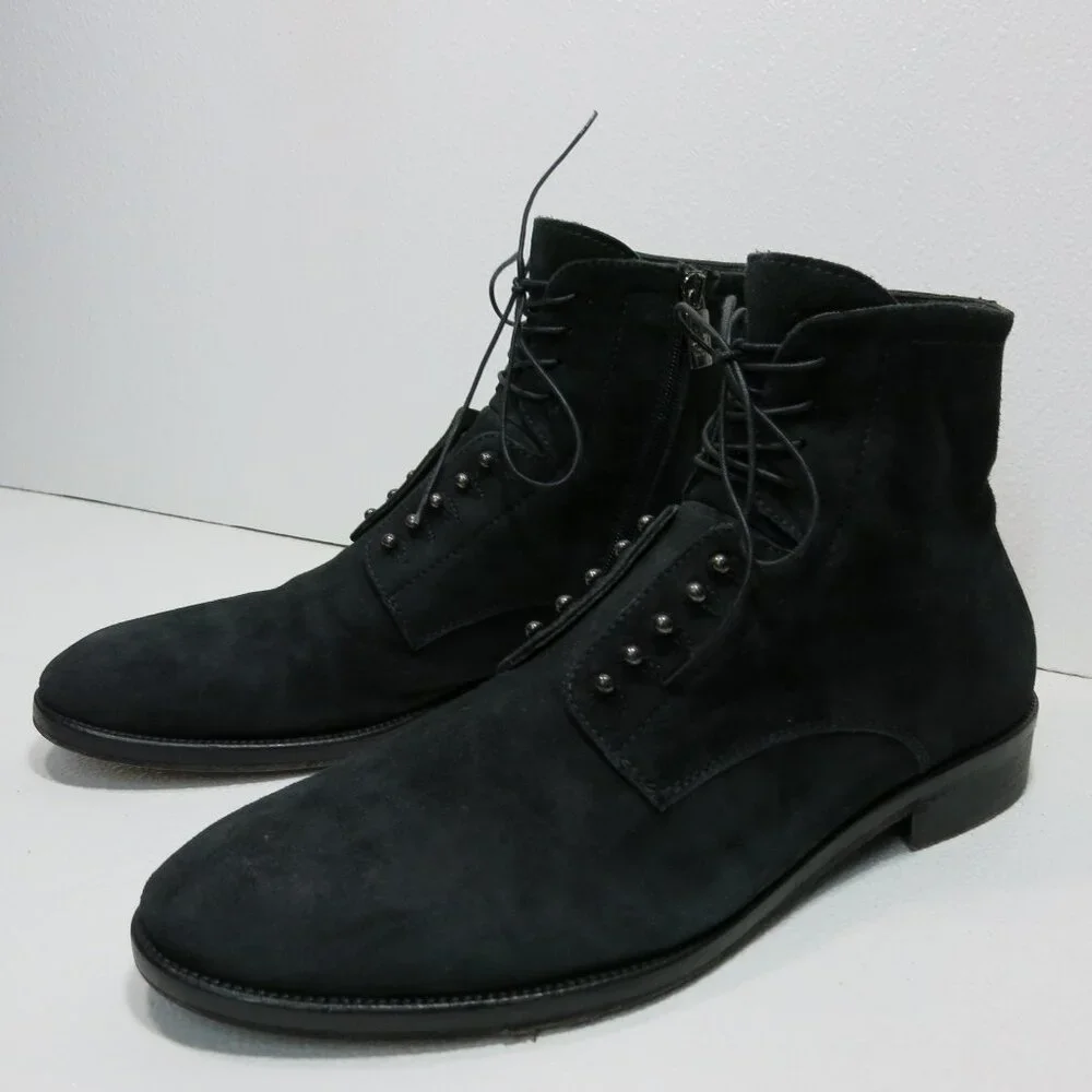 Ghost Suede Leather Chukka Boots Dress Wear Footwear Men's Boot Shoes Size 44.5
